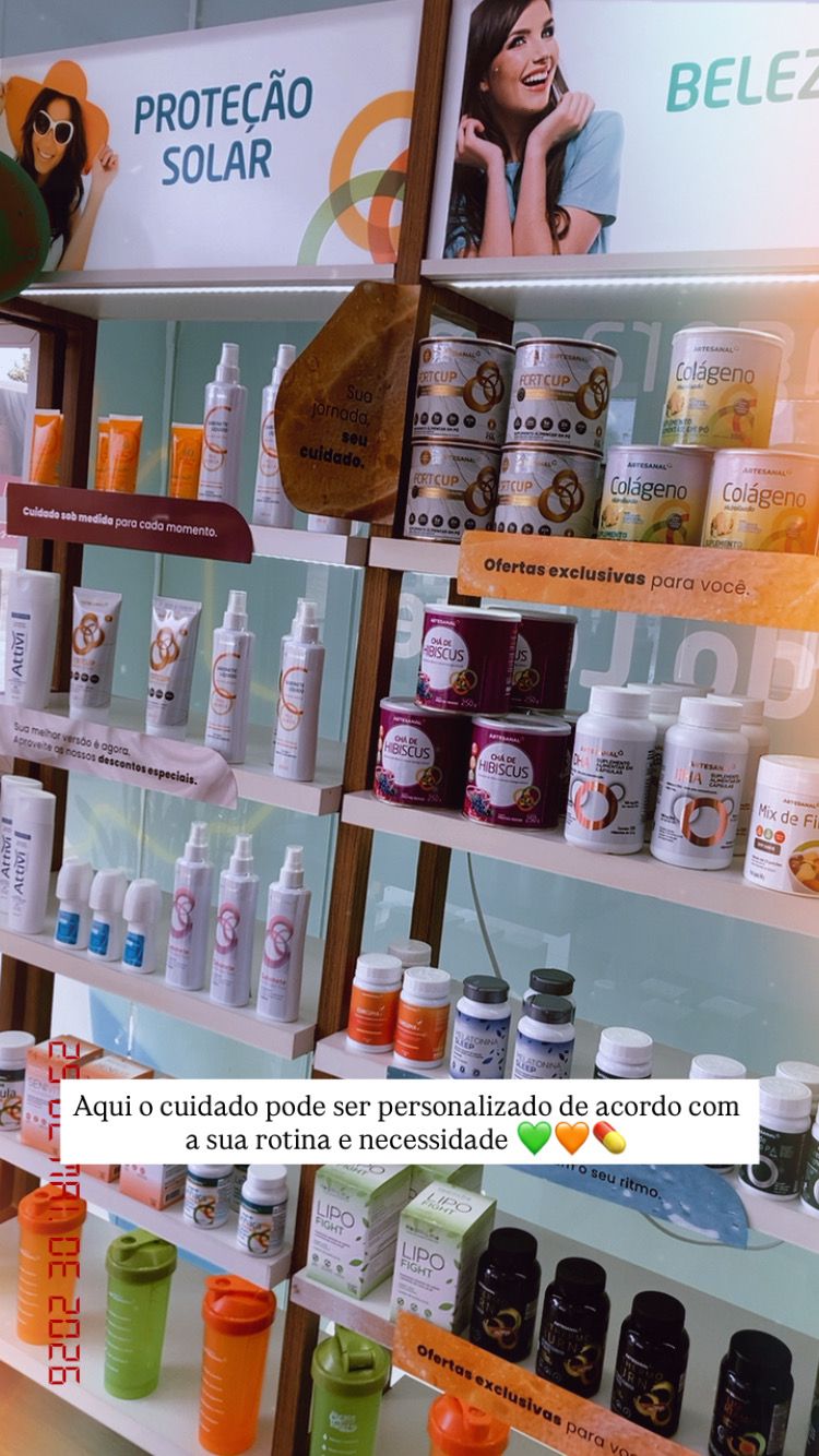Produtos personalizados da Farmácia Artesanal